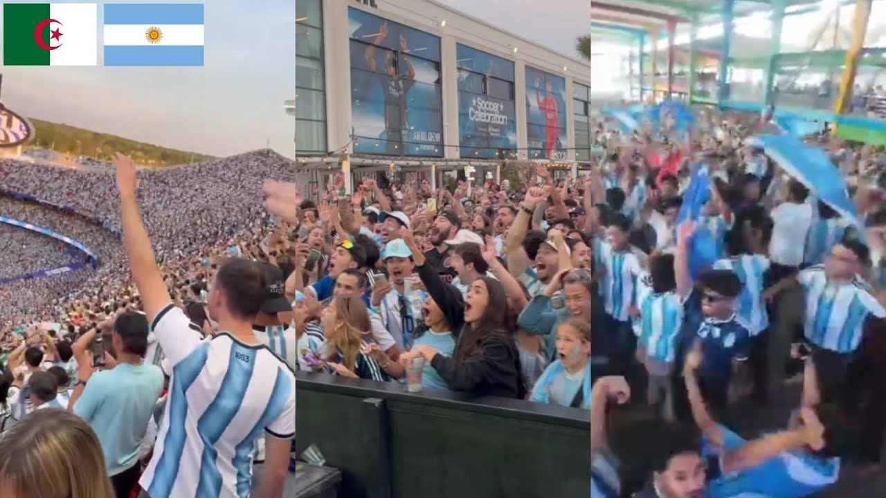 Crazy Argentina Fan Reactions To Lionel Messi Hat Trick Against Algeria