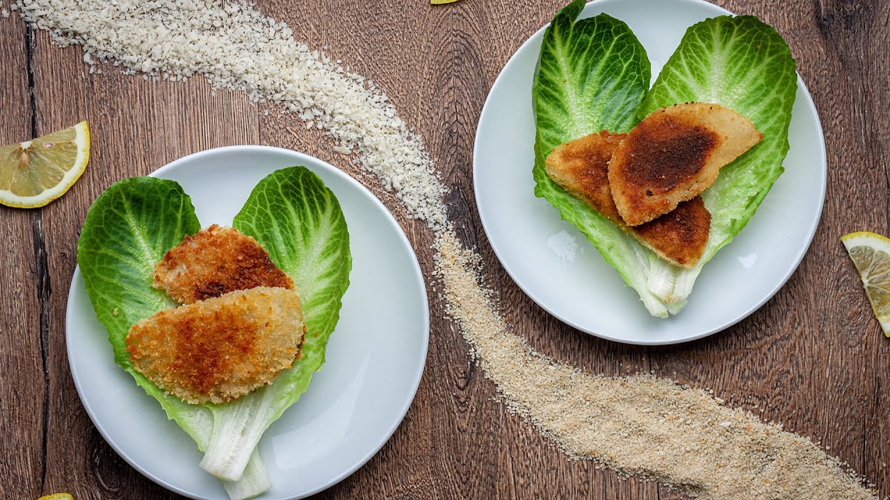 🥕 Vegane Kohlrabischnitzel mit Pankomehl