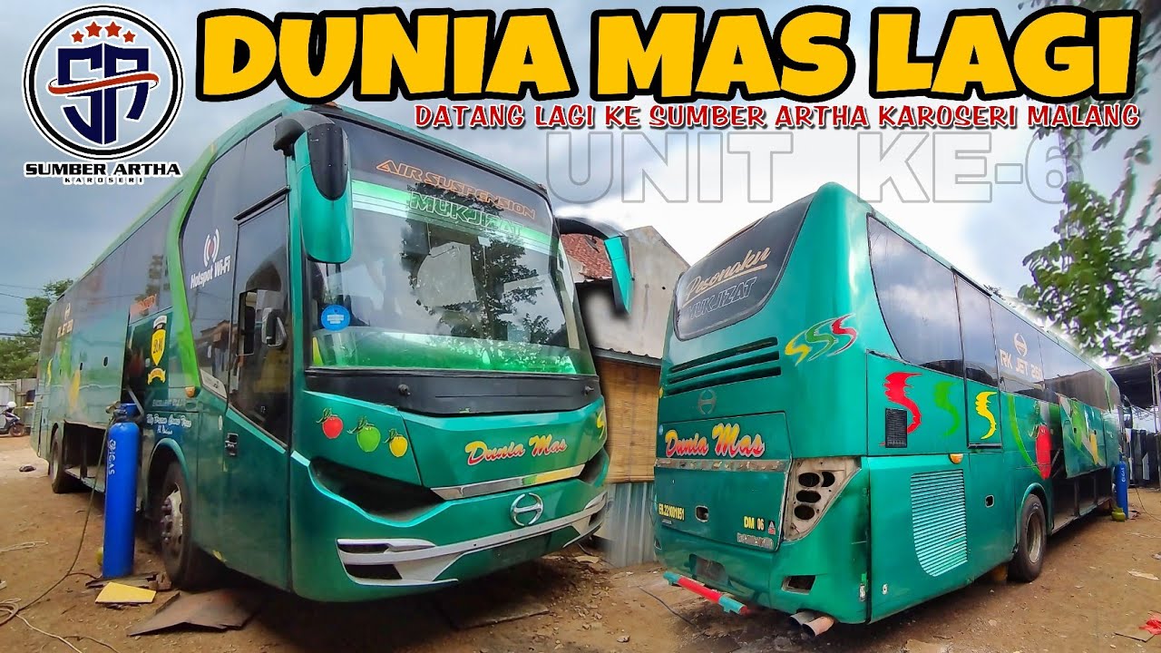 LEGACY SR-1 KE SR-3 NEO‼️DATANG LAGI REBODY KE SUMBER ARTHA KAROSERI MALANG BUS DUNIA MAS ASAL NTB