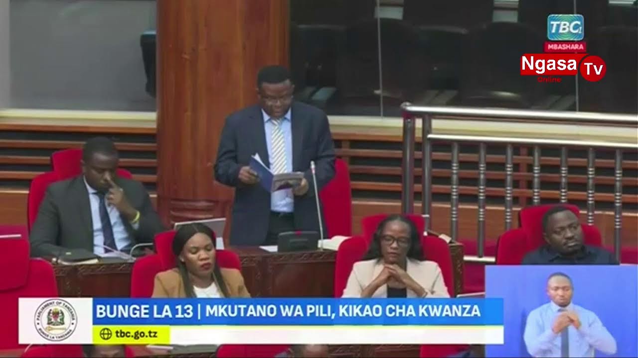 LIVE:BUNGE LA13 / MKUTANO WA PILI, KIKAO CHA KWANZA  KUTOKEA DODOMA