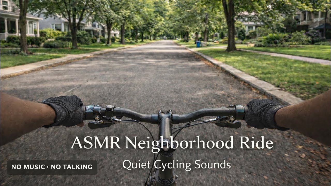 ASMR Neighborhood Bike Ride