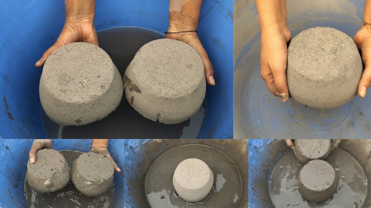 Asmr - full Dusty 🌪️ charcoalashes+ sand cement crumbling dry and water 💦💦