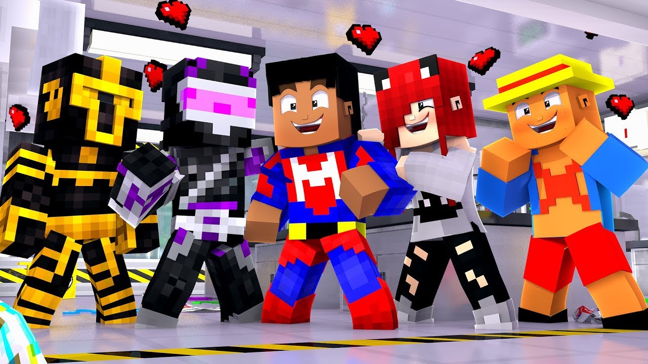 MIS AMIGOS YOUTUBERS SE ENAMORAN DE MÍ EN MINECRAFT TROLL 😍