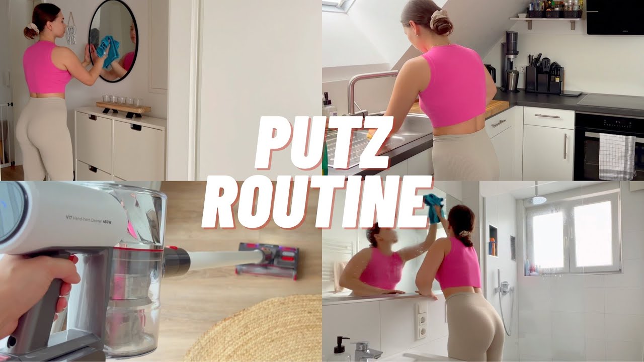 MEINE PUTZROUTINE💗/CLEAN WITH ME🧼/REDROAD V17 Staubsauger/LIFEOFBINII🧡