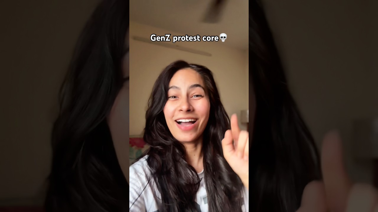 GenZ during protest💀 #genz #protest #funny #comedy #ytshorts #shorts