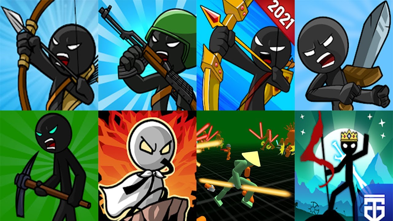 Stick War Legacy vs War Legend vs Modern War vs Hero Wars Stickman Defence Battle -8 Stickman Games