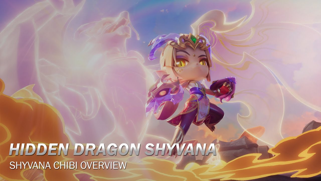 Hidden Dragon Shyvana Champion Chibi Preview - Teamfight Tactics