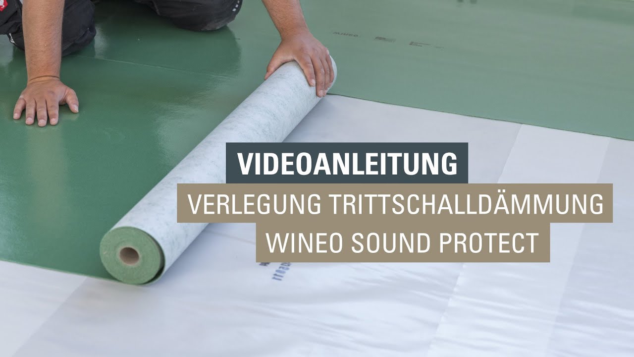 Trittschalldämmung mit Dampfbremse für Laminat und Parkett verlegen | wineo soundPROTECT