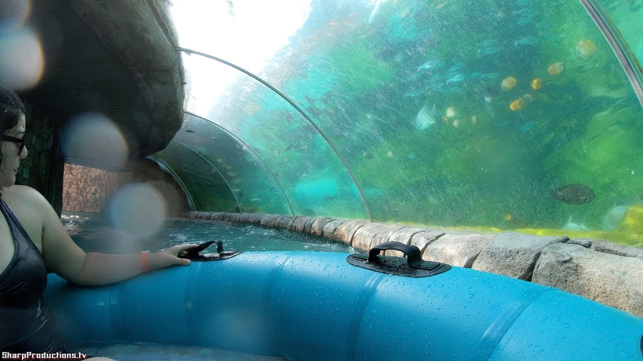 Stingray Falls Raft Ride (4K On-Ride) Aquatica San Antonio