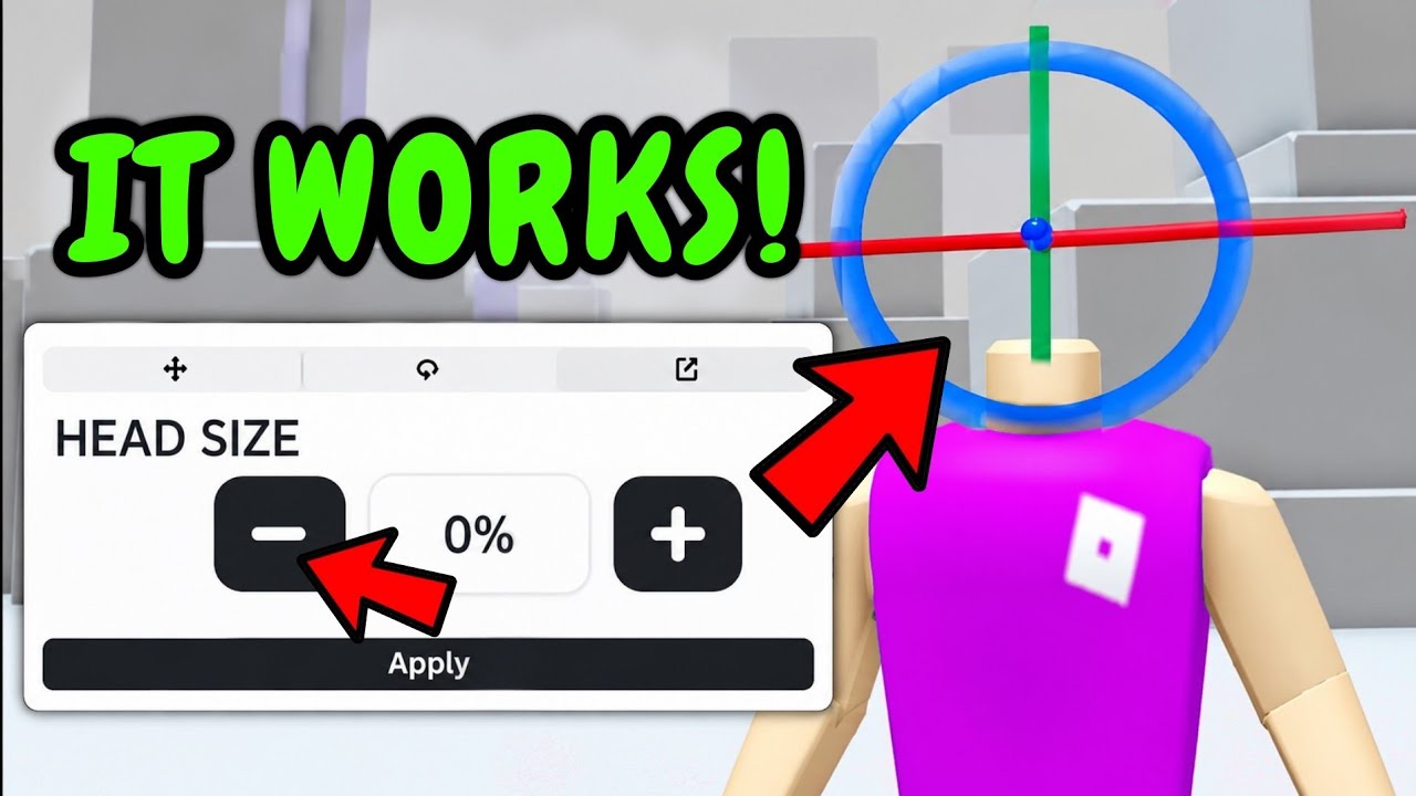 How to Make Your HEAD INVISIBLE on ROBLOX!