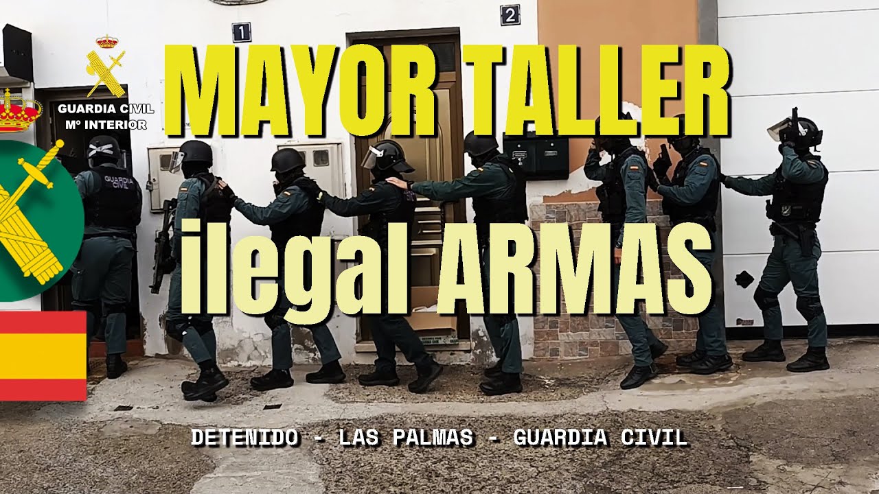 Mayor taller ilegal de armas en un garaje en Las Palmas