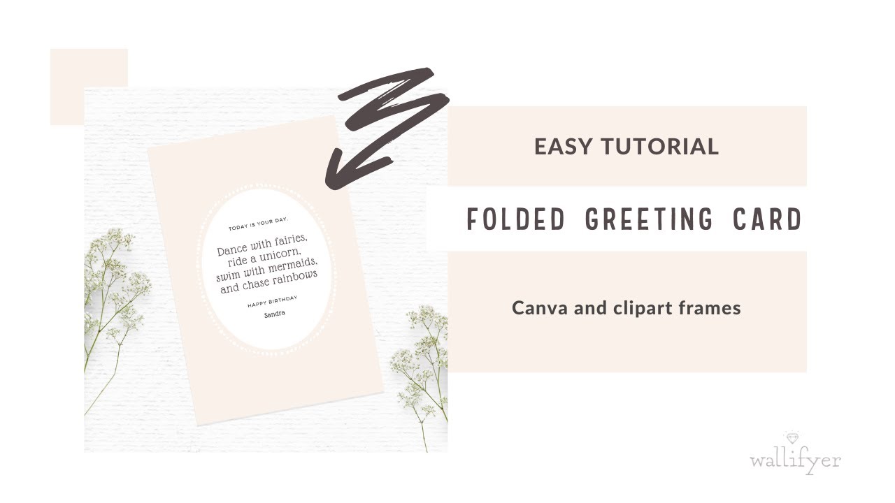 Design a greeting card in Canva | Canva tutorial for cardmakers and crafters
