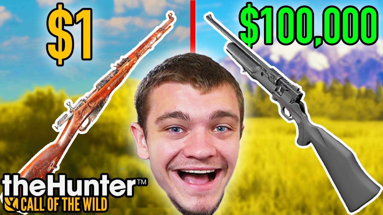 Cheap vs Expensive Challenge! - Hunter Call of the Wild