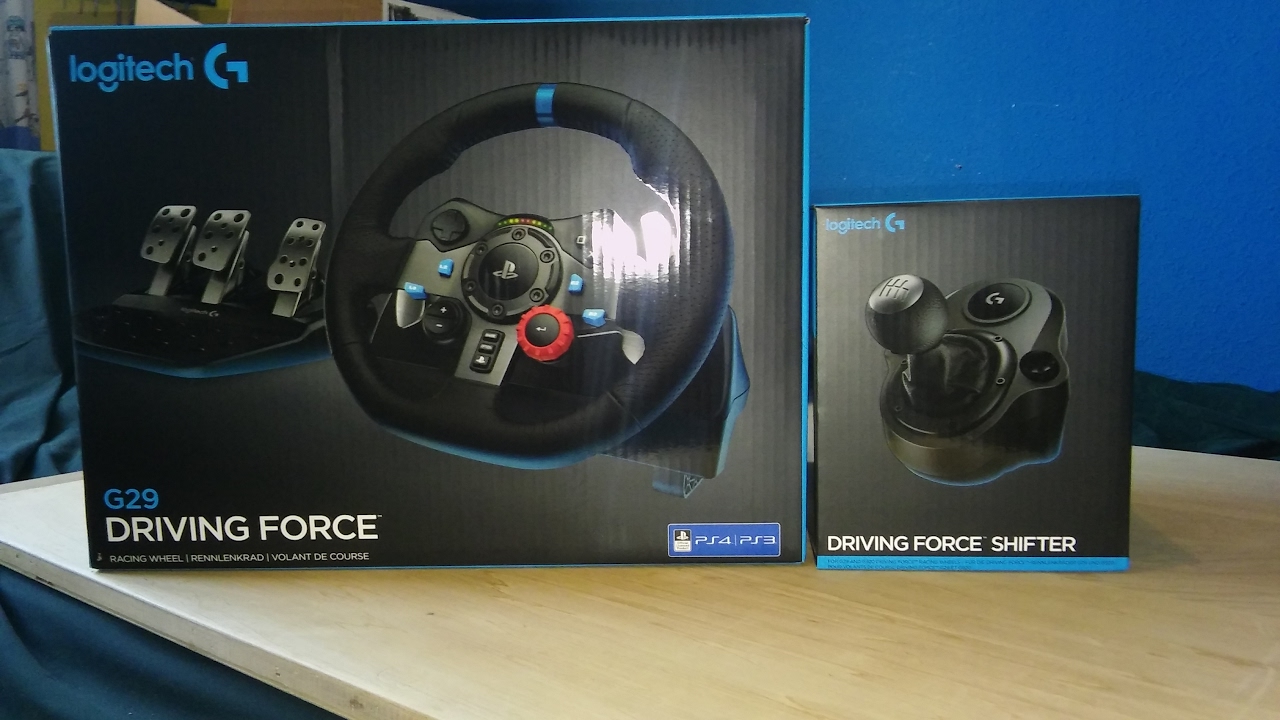 Logitech G29+Shifter Unboxing