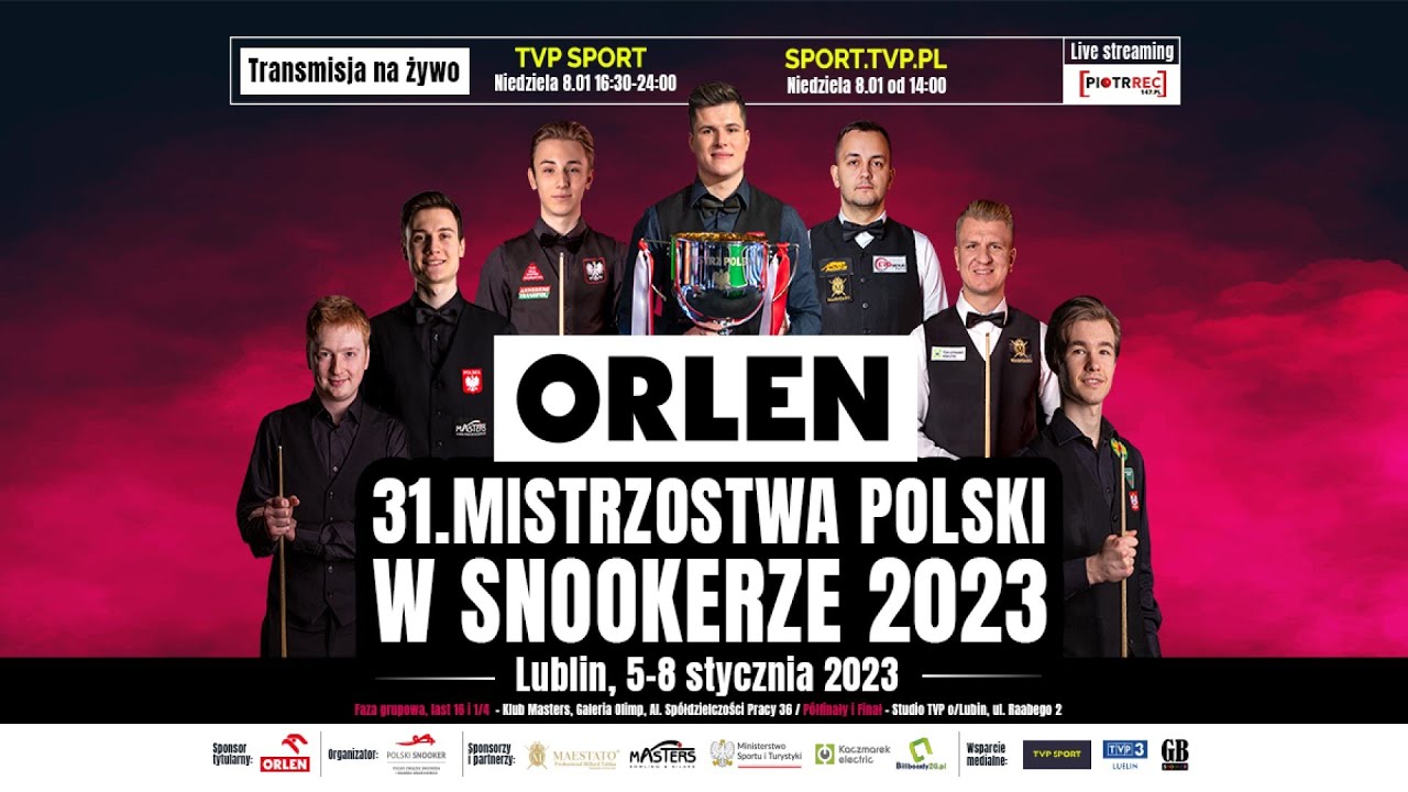 1/4 Tomasz Skalski vs Daniel Holoyda: ORLEN 31. Mistrzostwa Polski w Snookerze - Lublin 2023