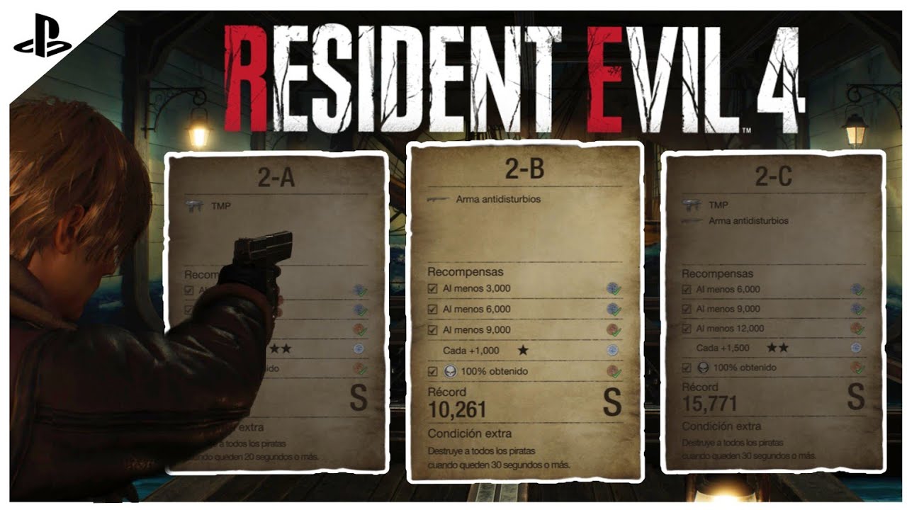 Resident Evil 4 - Galeria de Tiro 2(A-B-C) Rango S