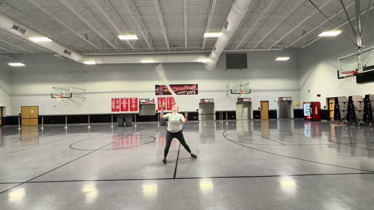University of Kentucky color guard audition rifle tosses 2.