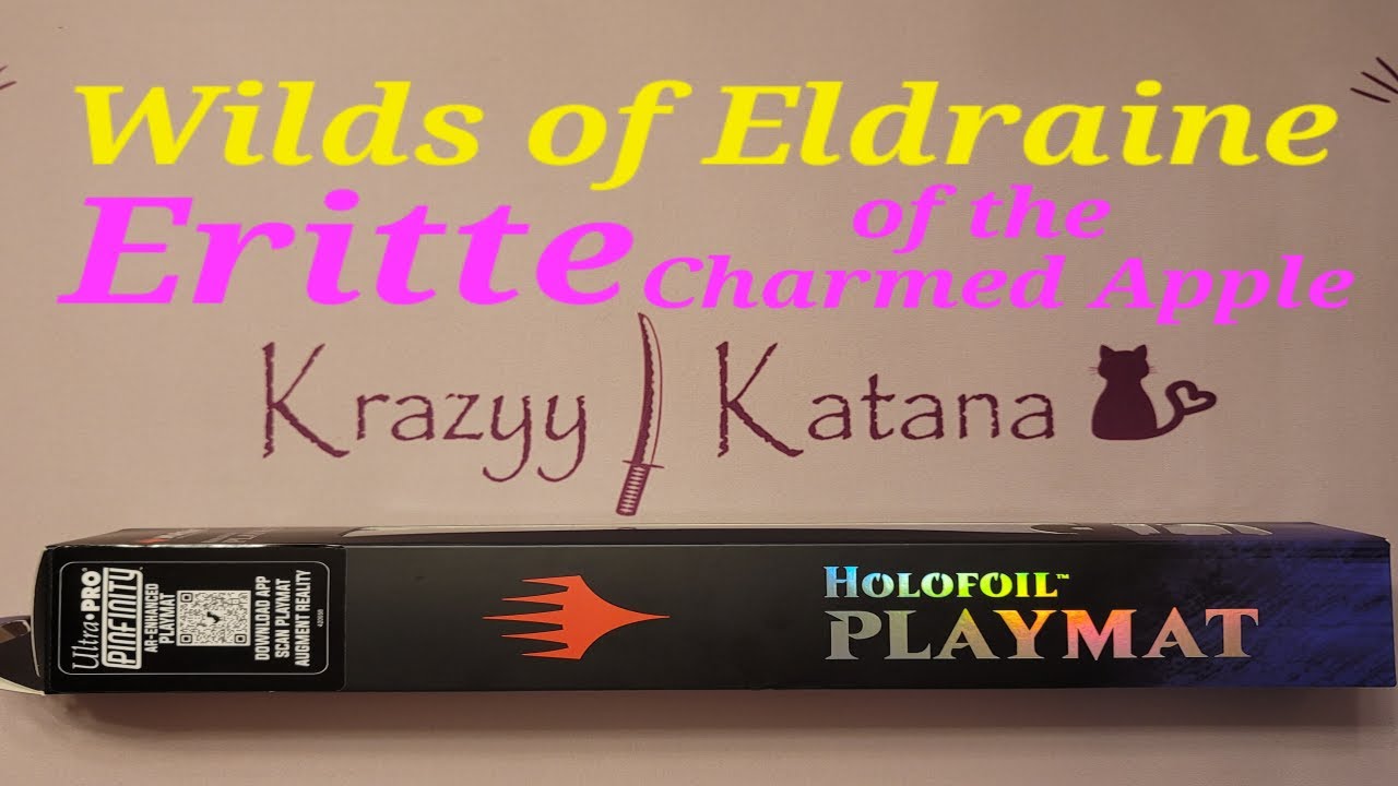 🧚&zwj;♀️Eriette of the Charmed Apple🍎  HoloFoil Playmat Wilds of Eldraine from Magic the Gathering