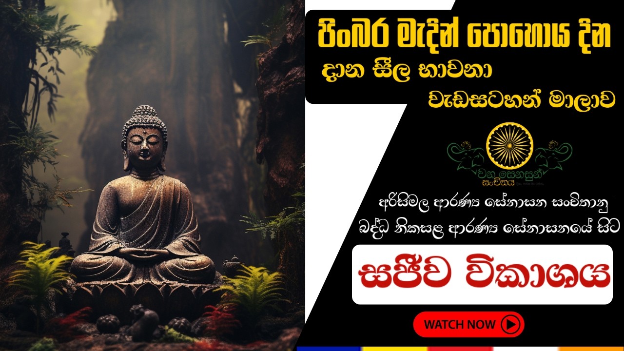 මැදින් පොහොය දින සීල පාරමිතා වැඩසටහන් මාලාව ( ධර්.ම දේශනාව පූජ්‍ය ඇතානැගි කන්දේ කාශප ස්වාමින්වහන්සේ
