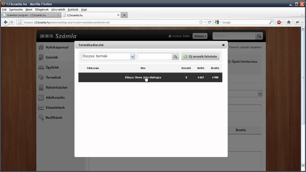 Sz&aacute;ml&aacute;z&oacute; program azonnal - 123szamla.hu