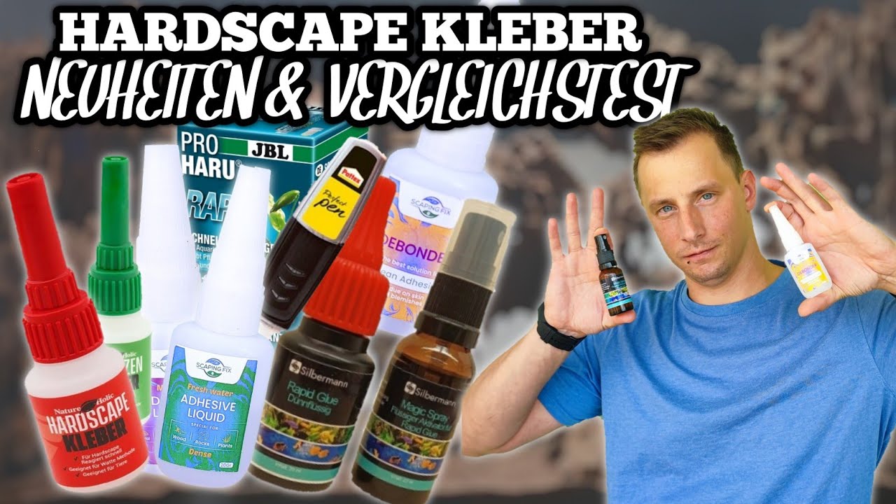 Aquarien Hardscape Kleber NEUHEITEN 2022 & VERGLEICHSTEST