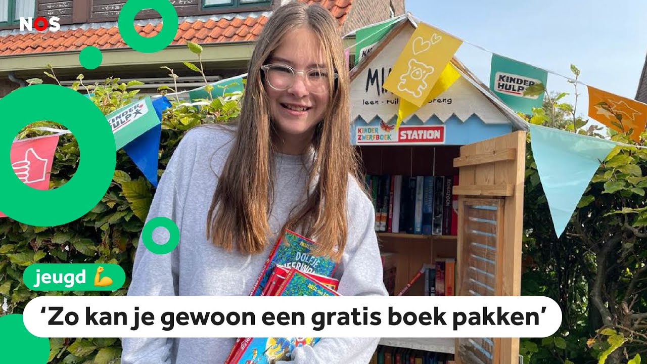 Sanne verspreidt kinderboeken in mini-biebs
