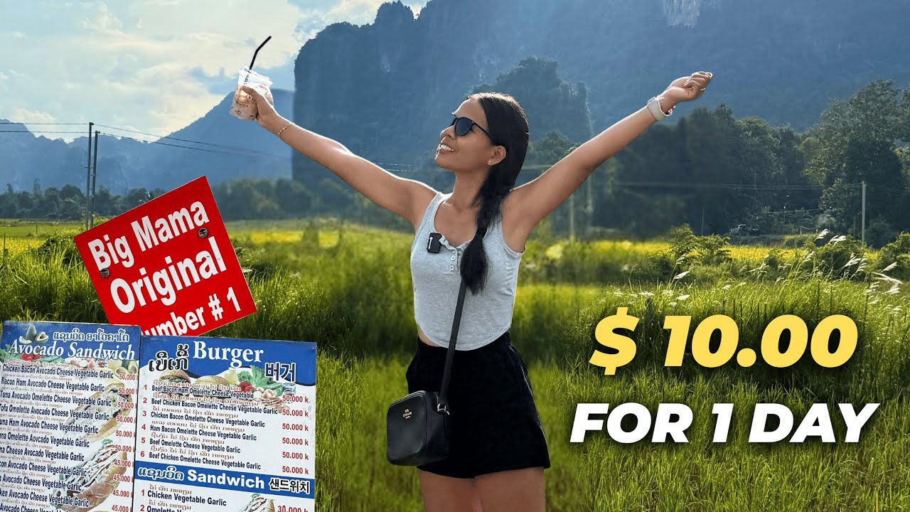 Street Food in Vang Vieng Laos - Adventure and Exploring – Only $10