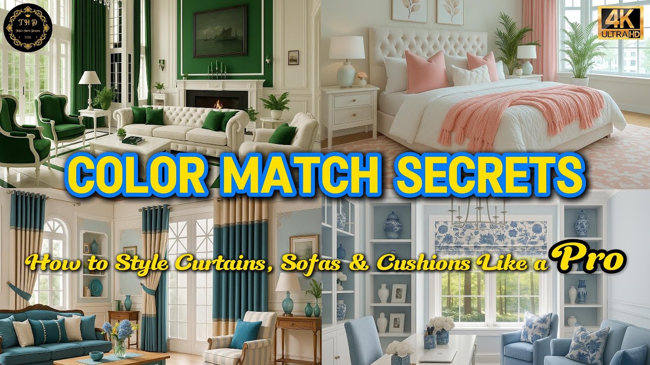 Color Match Secrets | How to Style Curtains, Sofas & Cushions Like a Pro
