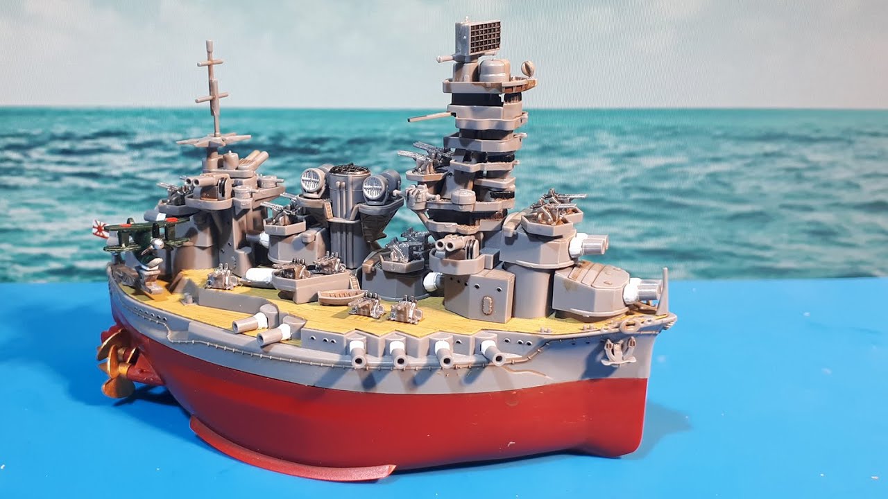 Фудзими Чибимару Фусо линкор WW2 IJN модель корабля комплект сборки тонированное деформированное ...