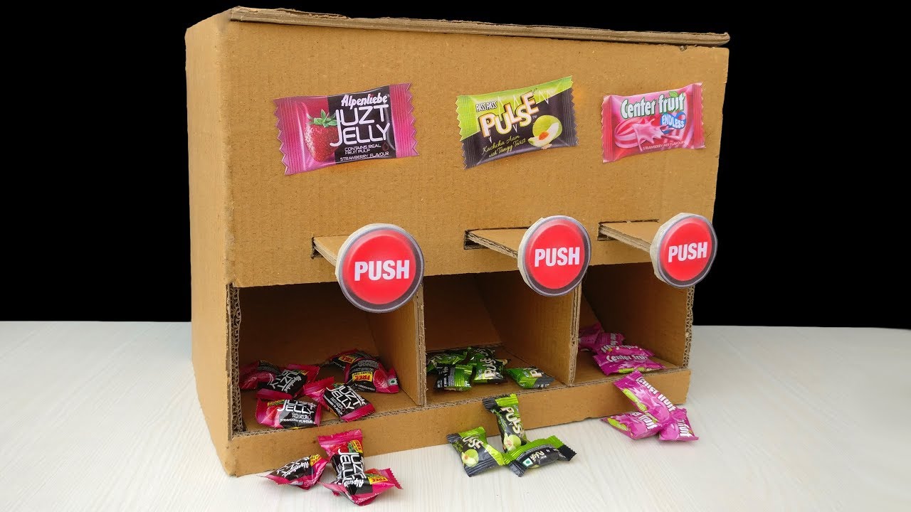How to Make Candy Vending Machine at Home | DIY Candy Dispenser
