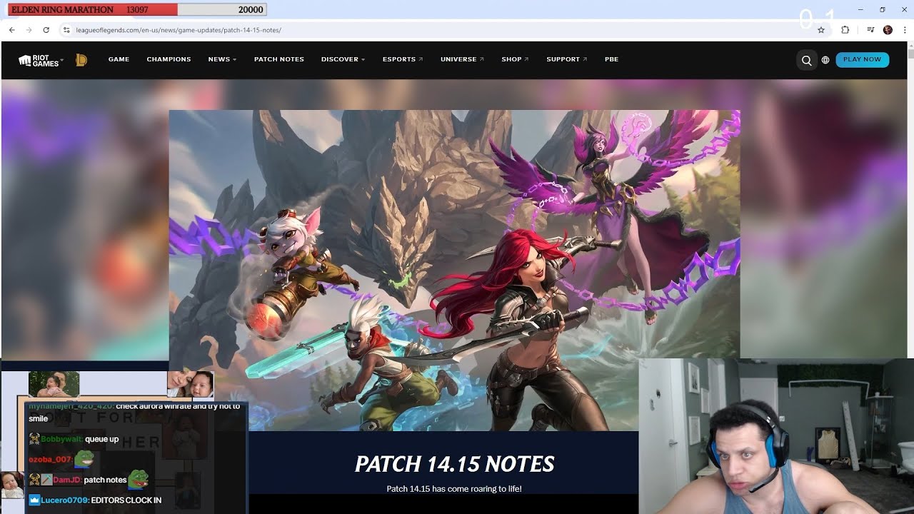 tyler1 reacts to patch 14.15 notes