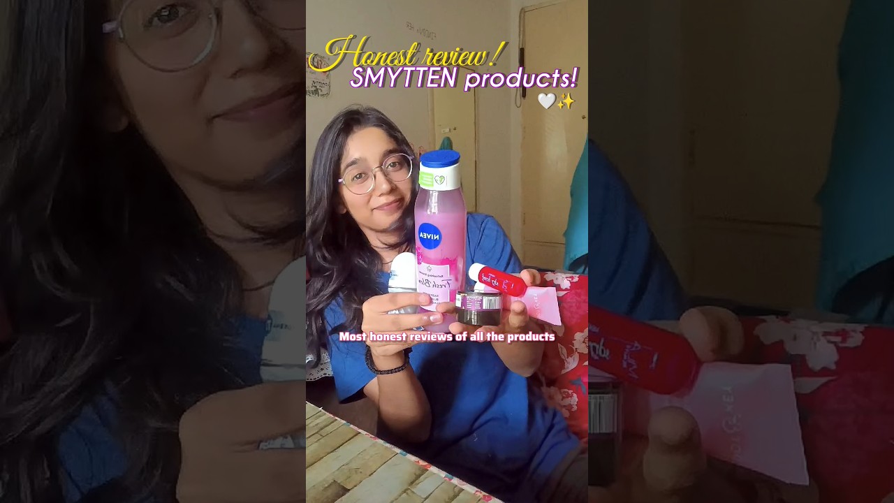 Honest *REVIEW*😳of my product!*SMYTTEN*✨🤍#skincare #shorts #ytviral #hostellife #smytten #trending