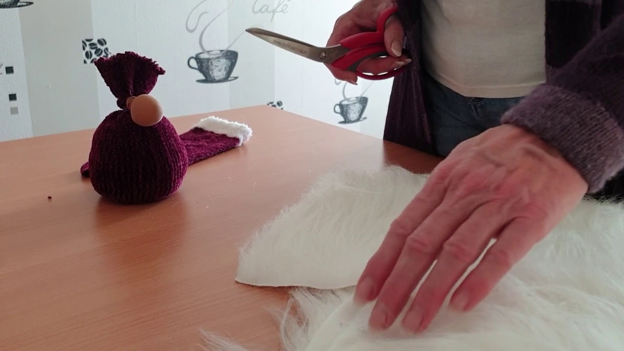 Weihnachtsmann Socken Wichtel klein mit Armen und Beinen
