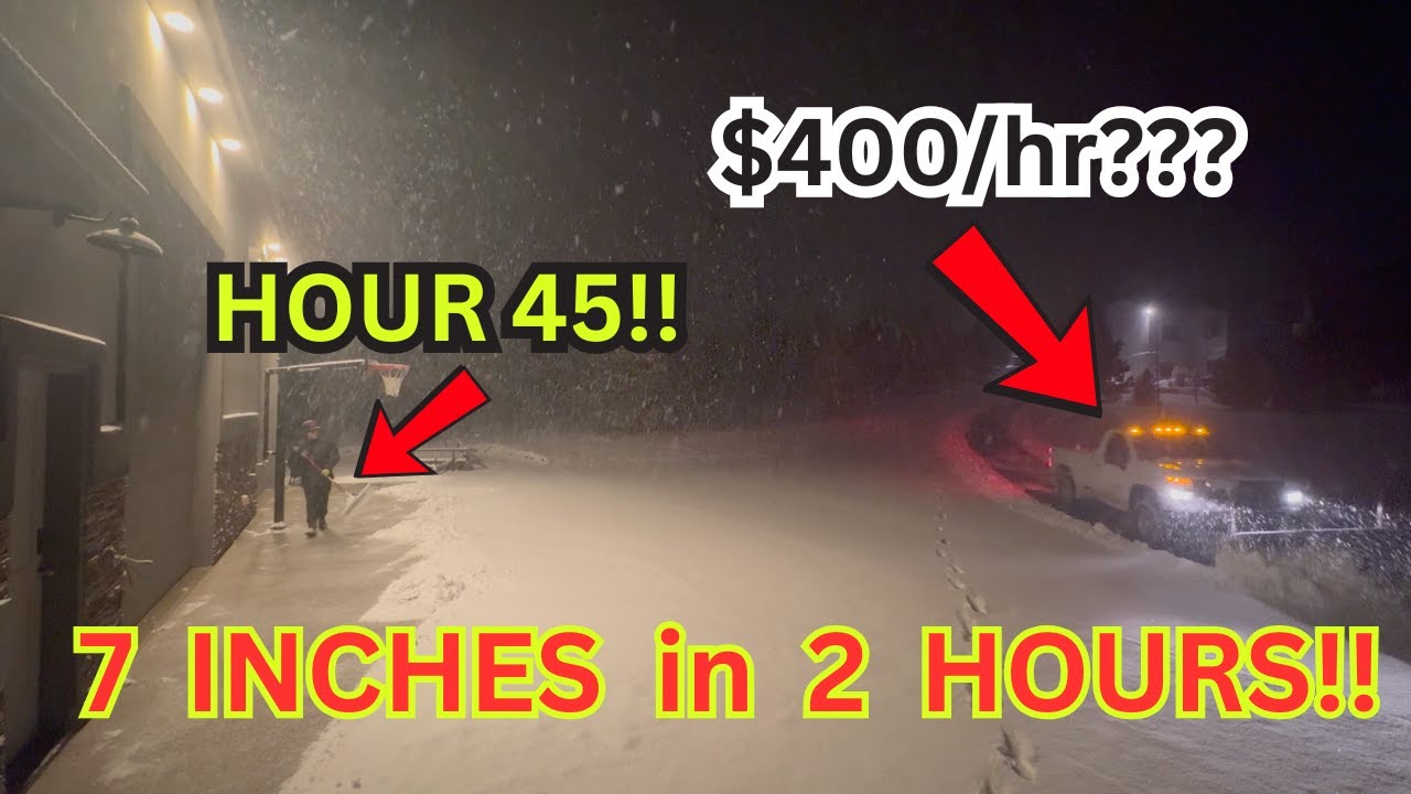 7 INCHES of Snow in 2 HOURS had us up Forever!