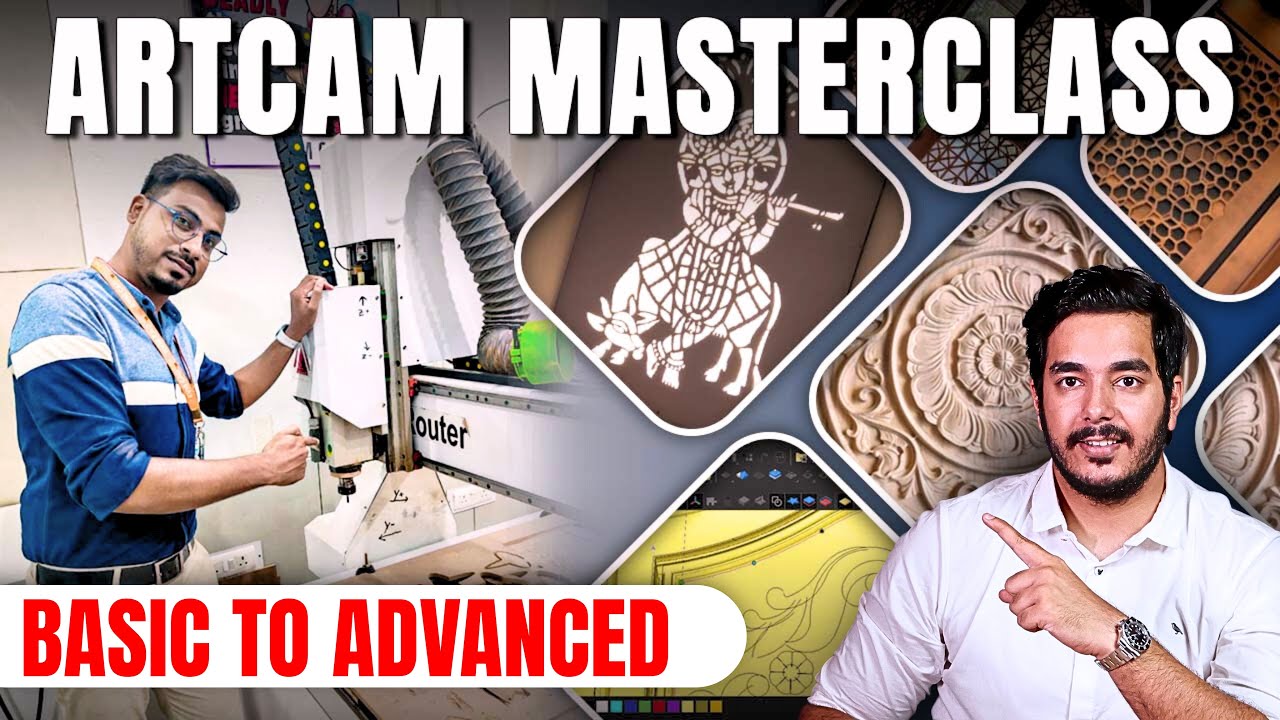 Full Artcam Design & CNC Router Programming Class -  FREE | Masterclass Series by RVM CAD