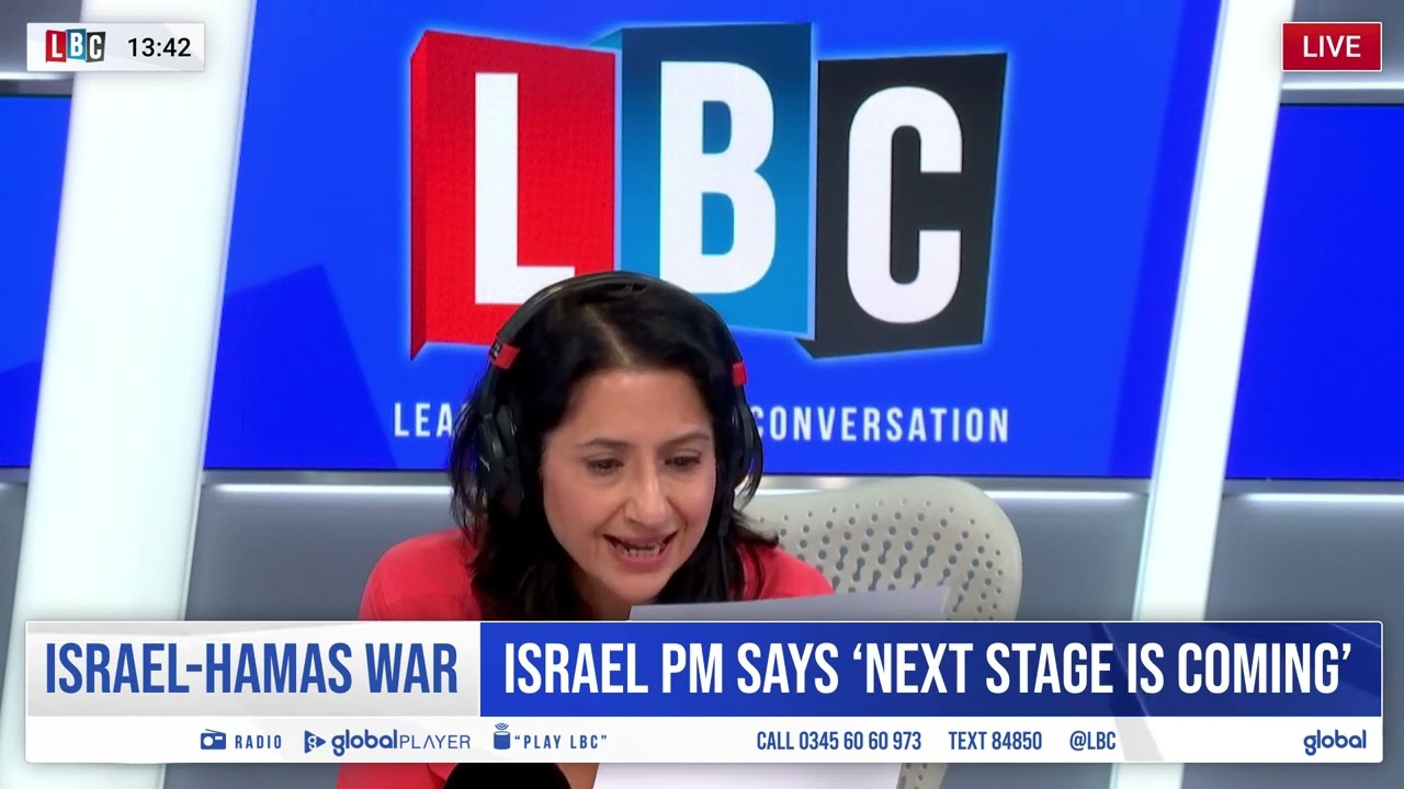 Eylon Levy on LBC News with Sangita Myska (15 Oct. 2023)