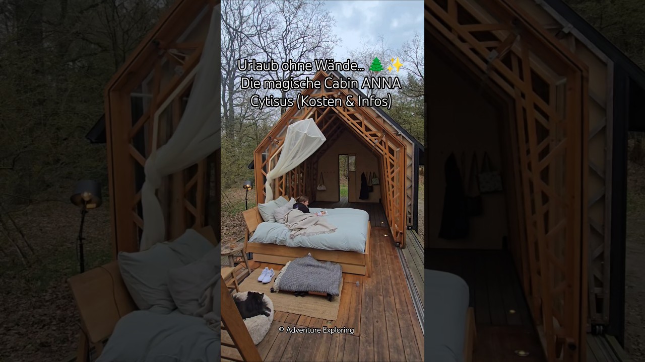 Urlaub ohne W&auml;nde... 🌲✨ Die magische Cabin ANNA Cytisus (Kosten & Infos)