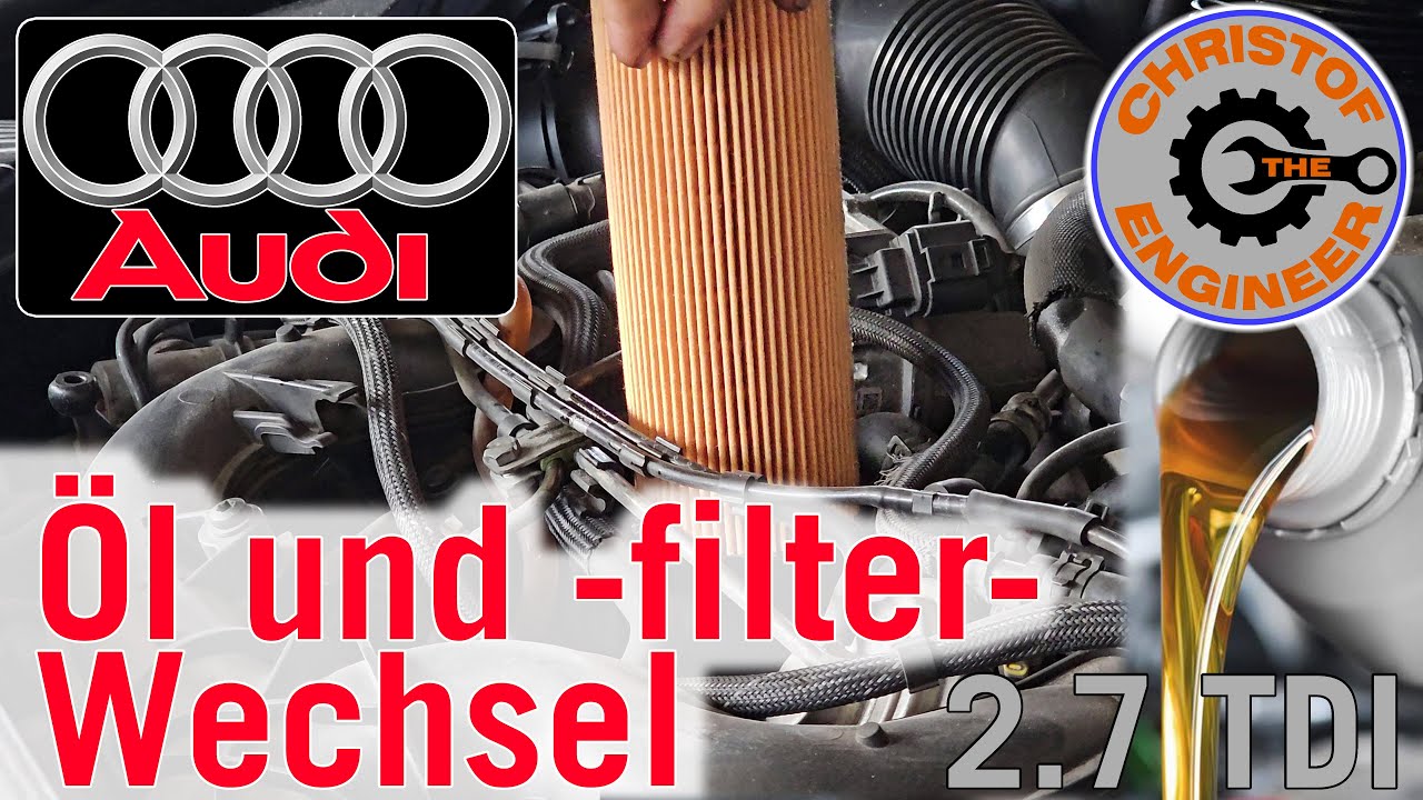Audi A6 C6 4F Öl- und Ölfilterwechsel an meinem 2007 V6 2.7 TDI