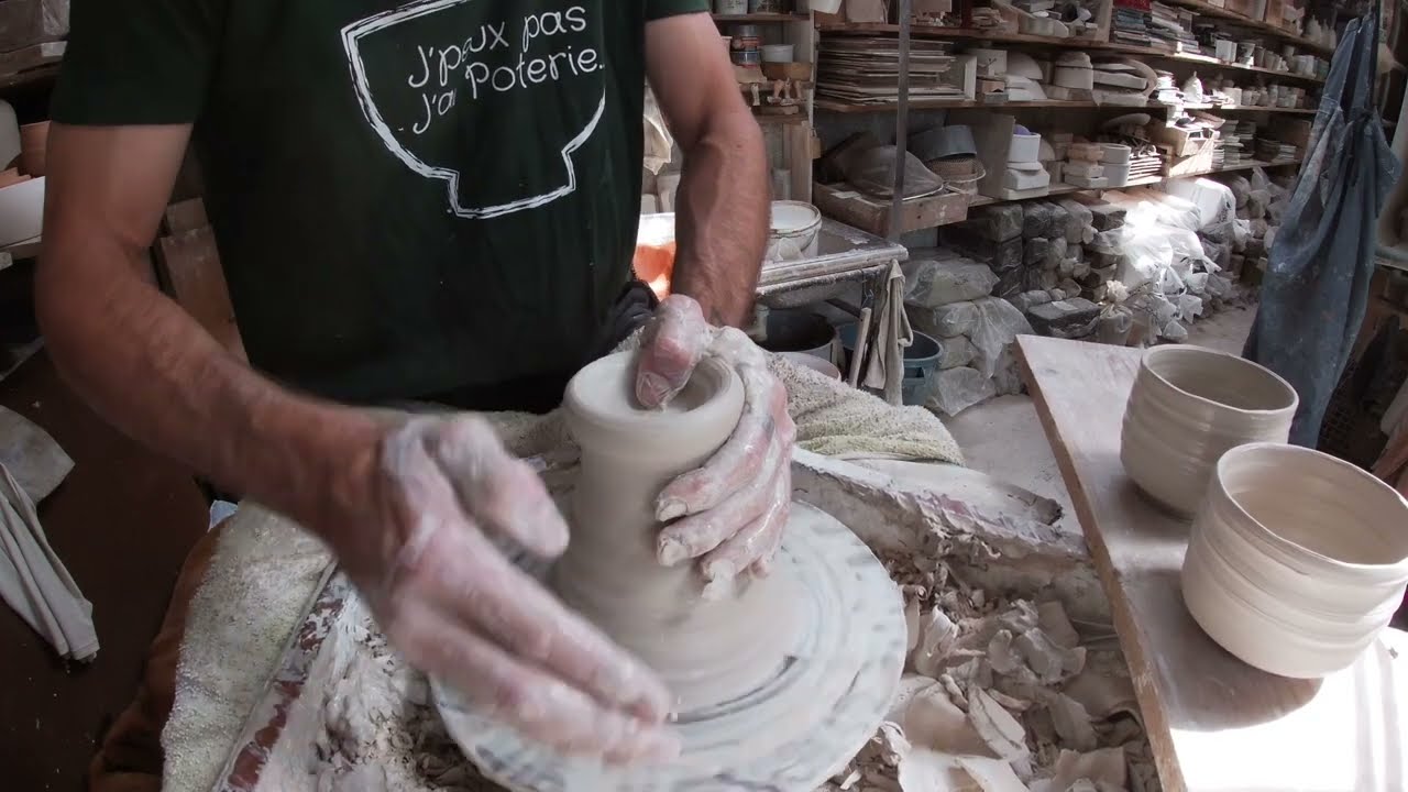 Tournage à la motte - Bols à thé