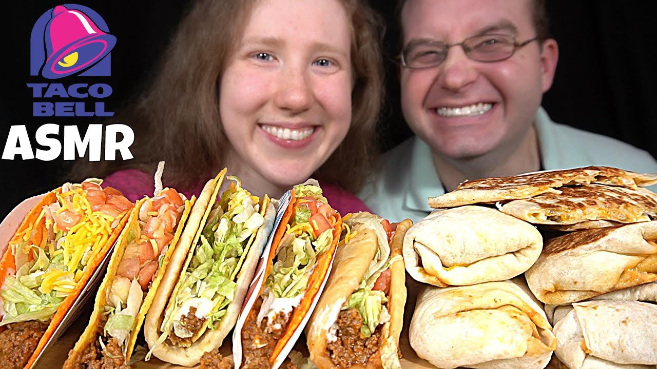 ASMR TACO BELL FEAST MUKBANG (Collab With ASMR Cravings) EATING SOUNDS