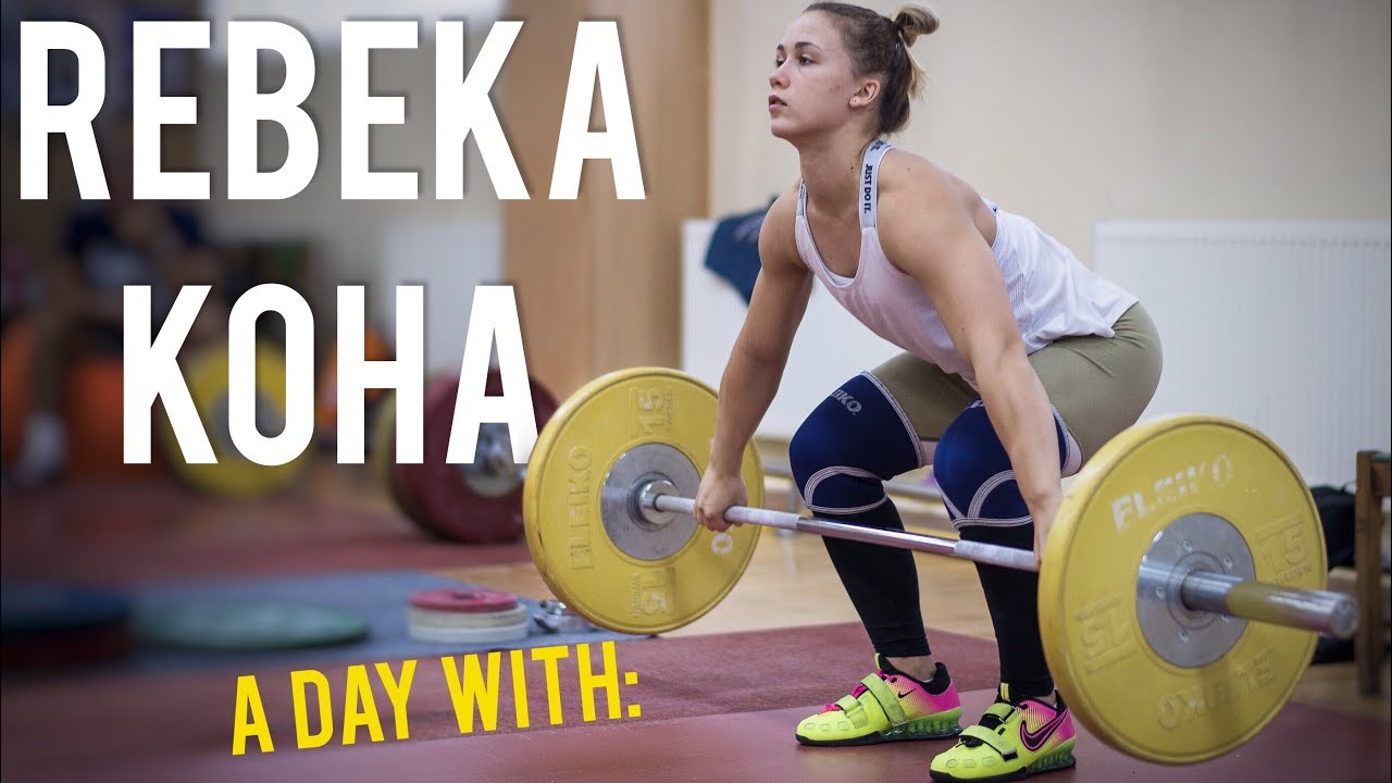 A Day with Rebeka KOHA / Weightlifting Training Day Vlog