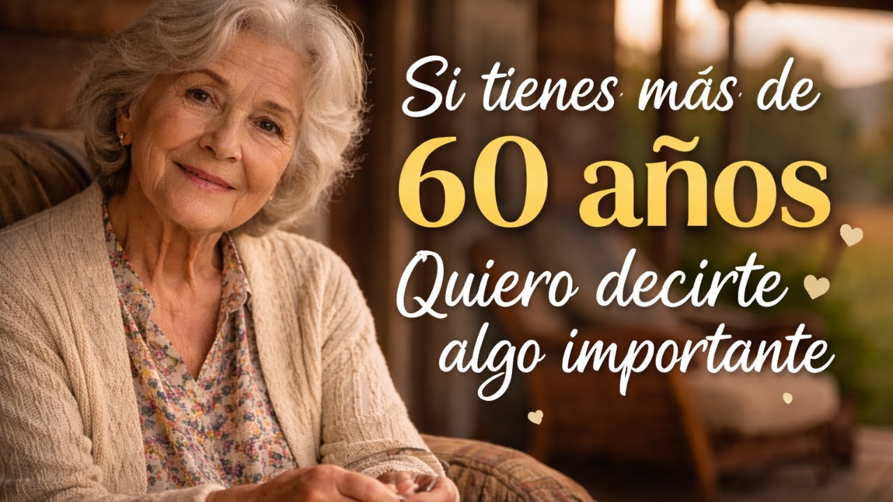 Si tienes más de 60 años quiero decirte algo importante