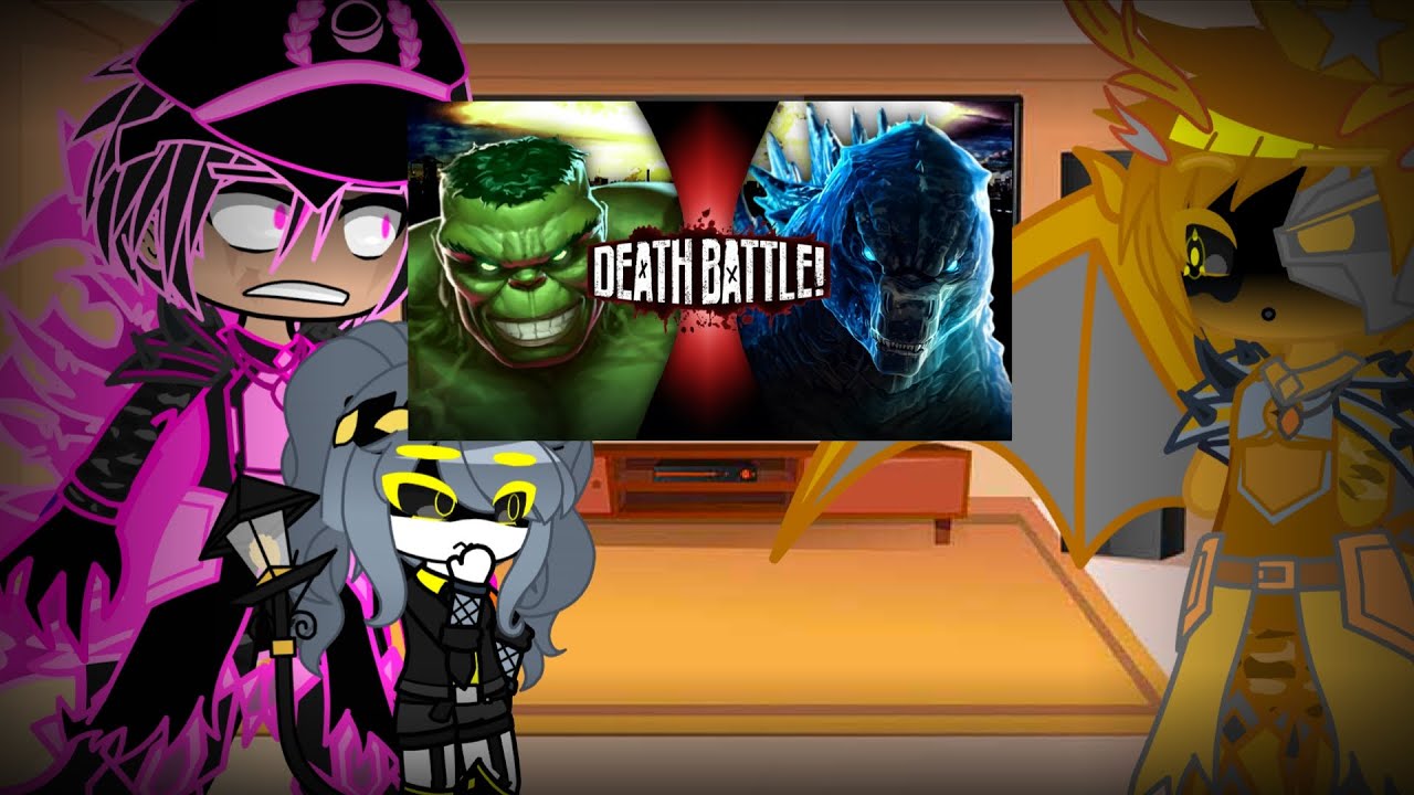 Kaiju and Murder Drones react to Hulk vs Godzilla (by @deathbattle)