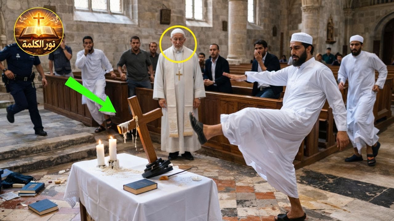 ناشطون مسلمون ركلوا الصليب أثناء القدّاس والتناول ثم انهاروا فجأة