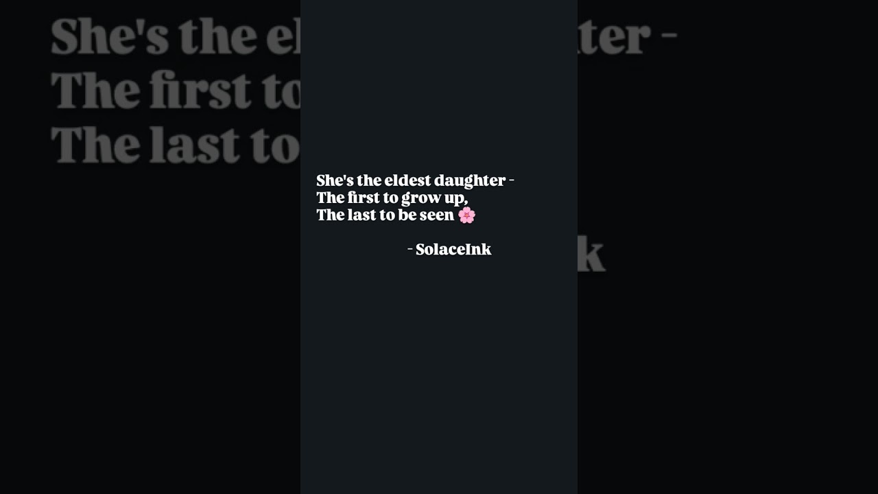 🌸🤍 #blog #love #emotional #poetry #quotes #eldestdaughter #relatable #strong #sad #ignore #dream