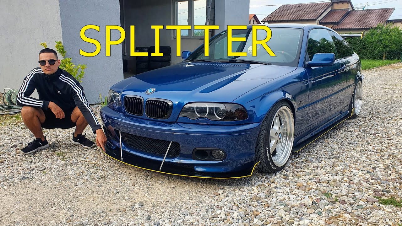 BMW Dobiva DIY Prednji SPLITTER | Project E46 |
