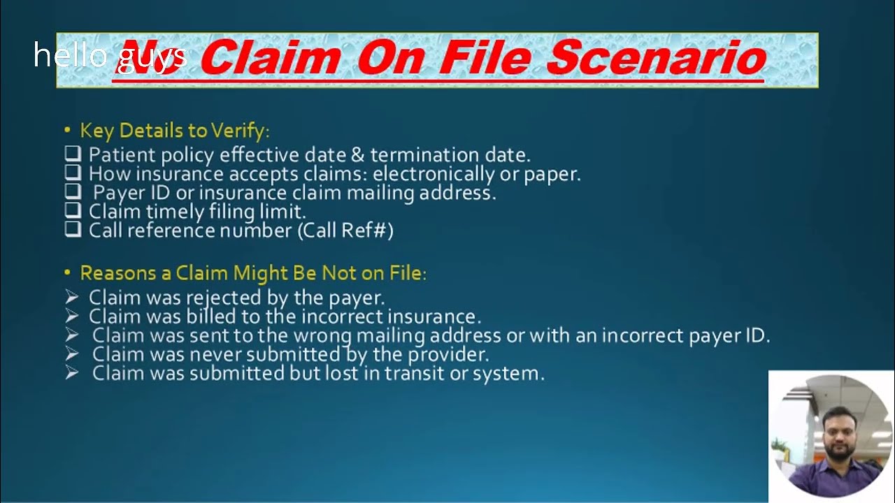 Claim not on File in medical billing