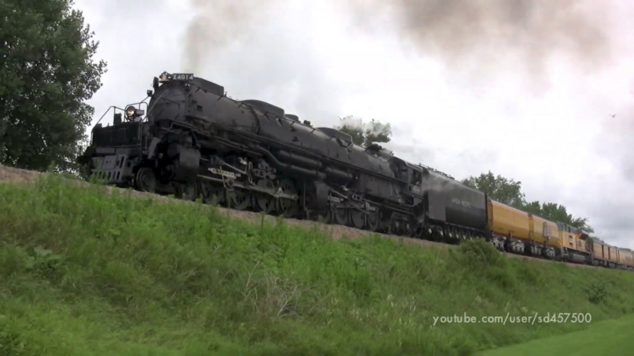 Big Boy 4014 - Mason City to Saint Paul run - Worlds Largest Steam Engine in action