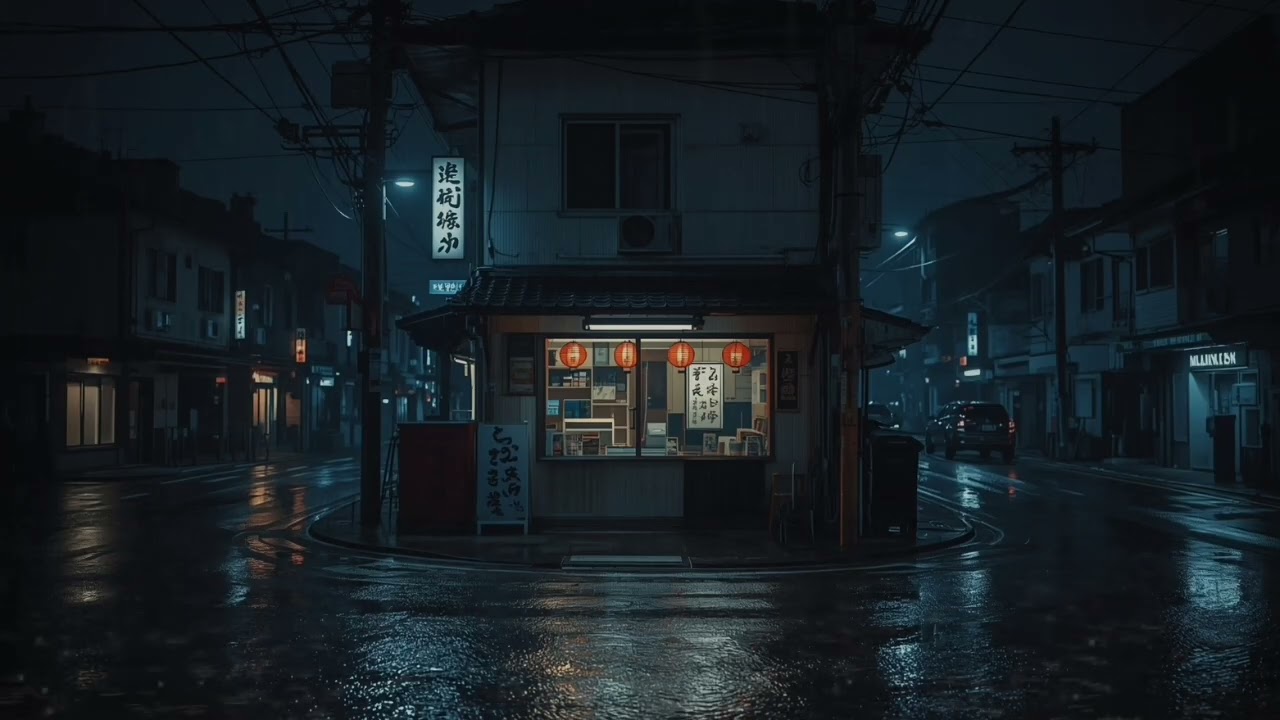 Tokyo Midnight 🌙 Quiet Rainy Night Walk in Japan | Pure ASMR Rain for Sleep