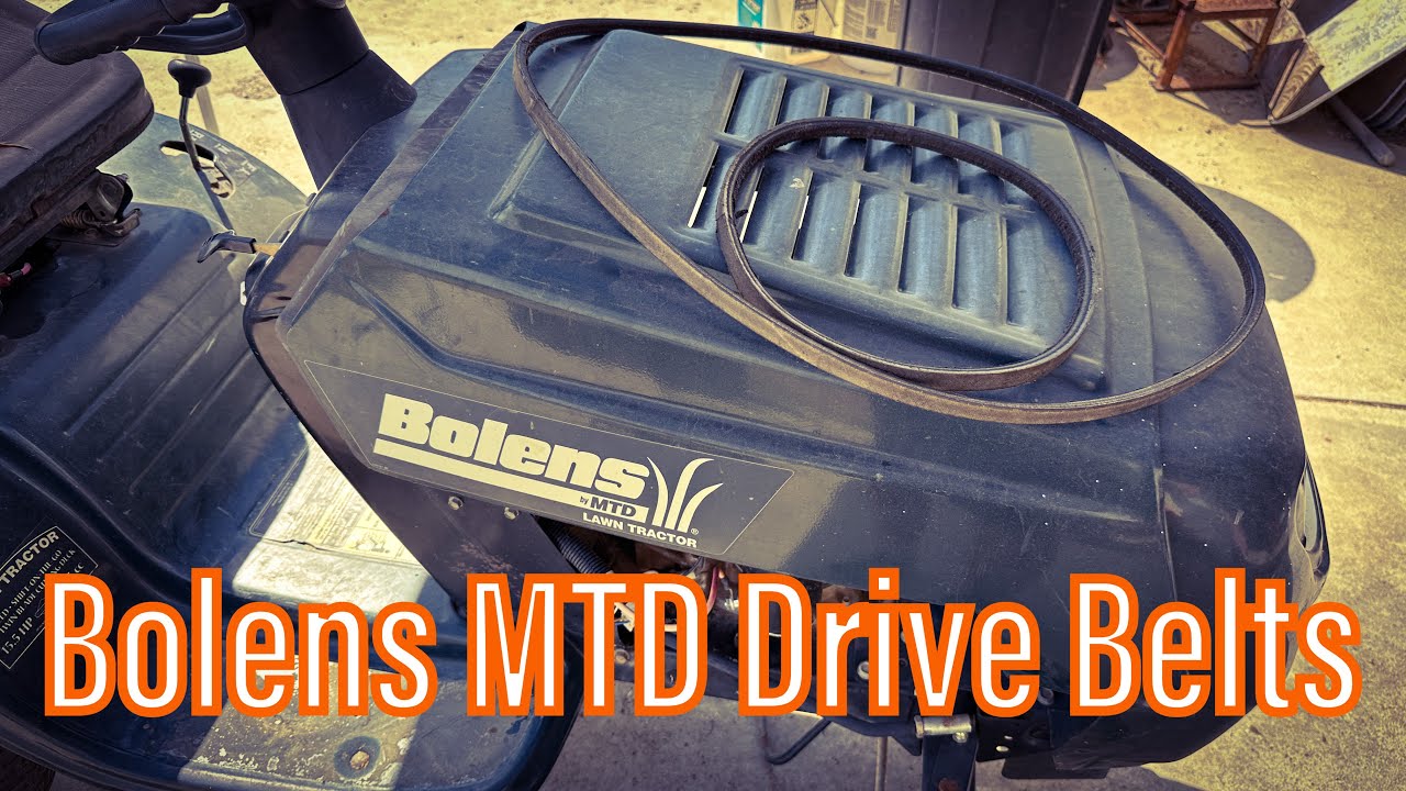 Bolens Riding Mower 6 Speed Belts Replace